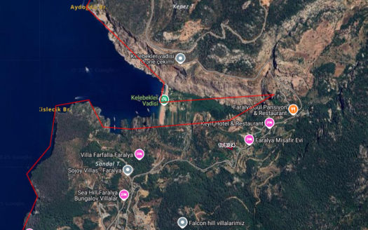 MUĞLA FETHİYE FARALYA MH.’DE 1.982m² MÜSTAKİL TAPULU SATILIK ARSA