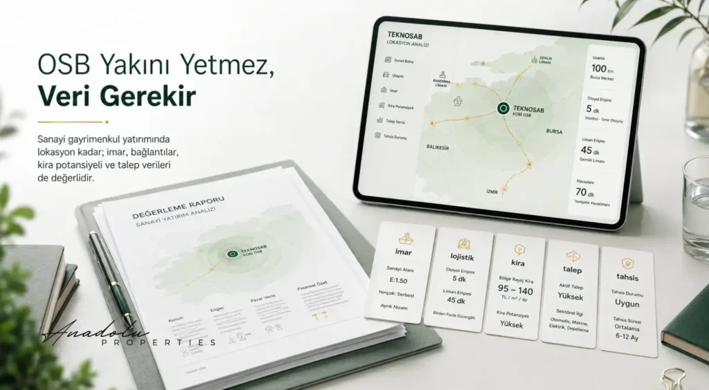 BURSA TEKNOSAB KOBİ OSB HAMLESİ: SANAYİ GAYRİMENKULÜNDE YENİ DEĞER HARİTASI
