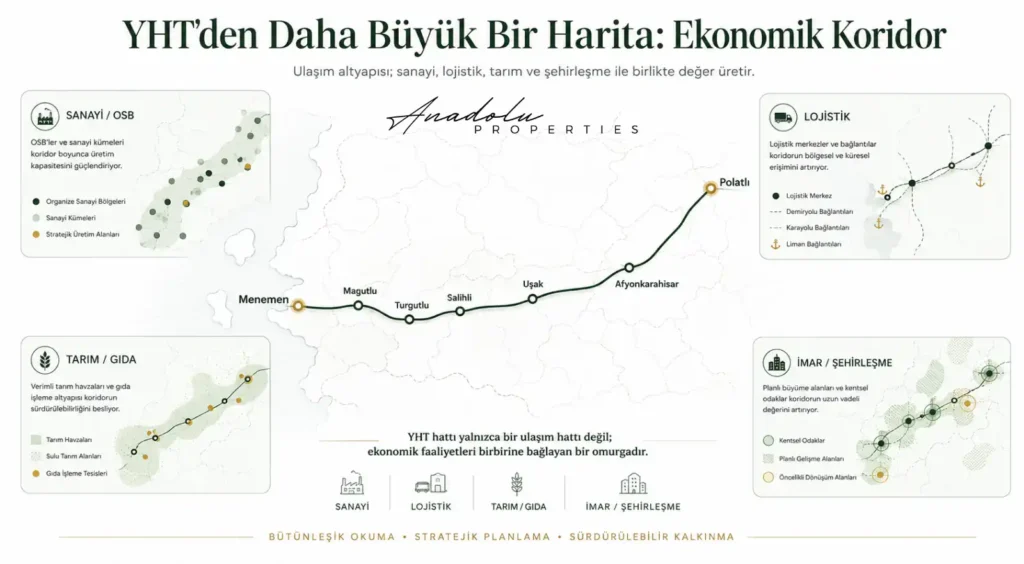 ANKARA–İZMİR YHT GELMEDEN ÖNCE: POLATLI’DAN MENEMEN’E GAYRİMENKUL YATIRIM AKSLARI NEREDE OLUŞUYOR?