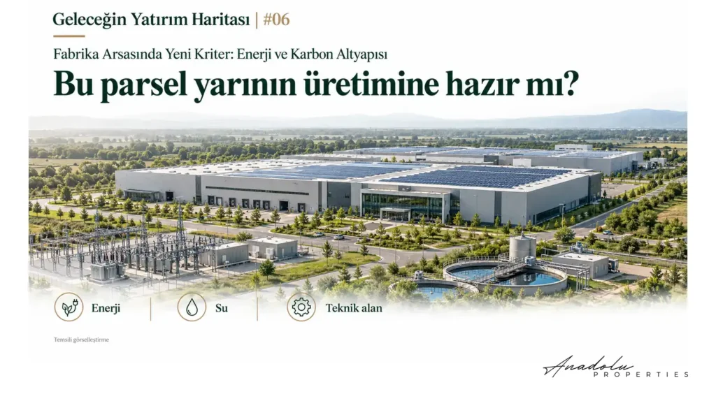 Geleceğin Yatırım Haritası | #06 FABRİKA ARSASINDA YENİ KRİTER: ENERJİ VE KARBON ALTYAPISI