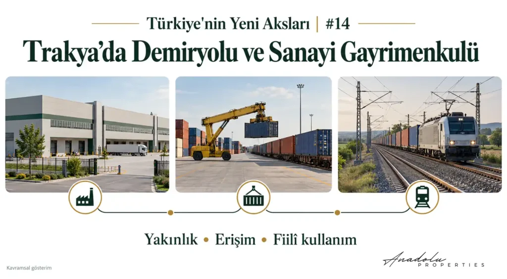 Türkiye'nin Yeni Aksları | #14 ÇERKEZKÖY KAPIKULE DEMİRYOLU VE TRAKYA SANAYİ GAYRİMENKULÜ